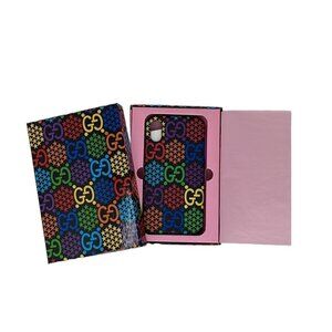 Gucci NWT iPhone 7 8 Case Cover X/XS GG Psychedelic Rainbow Stars Gift Box